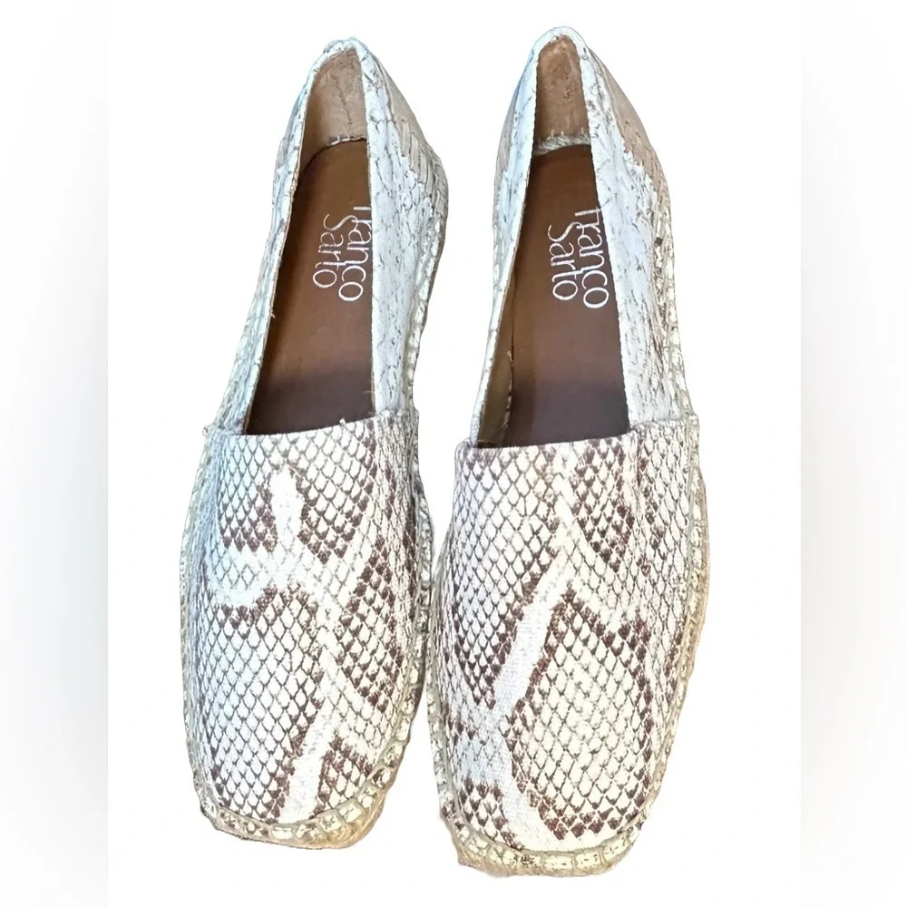 NIB Franco Sarto Slip-On Kenna Espadrilles in Natural, Size 7M